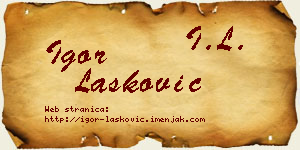 Igor Lasković vizit kartica